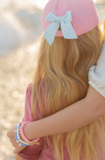 Pink Mermaid Bow Baseball Hat (Baby/Toddler, Youth)