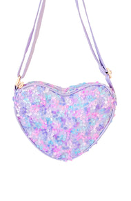 Mermaid Sparkle Heart Purse
