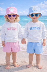 Coastal Crest Bucket Hat, Pink