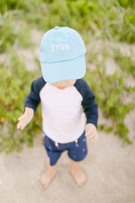 Customizable Baseball Hat in Blue (Baby, Youth, Junior)
