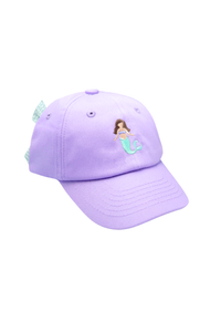 Lavender Mermaid Bow Baseball Hat (Youth)