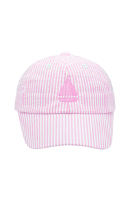 Pink Sailboat Bow Baseball Hat (Baby/Toddler, Youth)