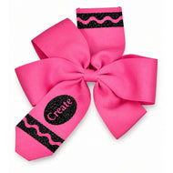 Crayon Back-to-School Hair Bow