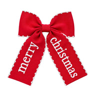 Merry Christmas Hair Bow