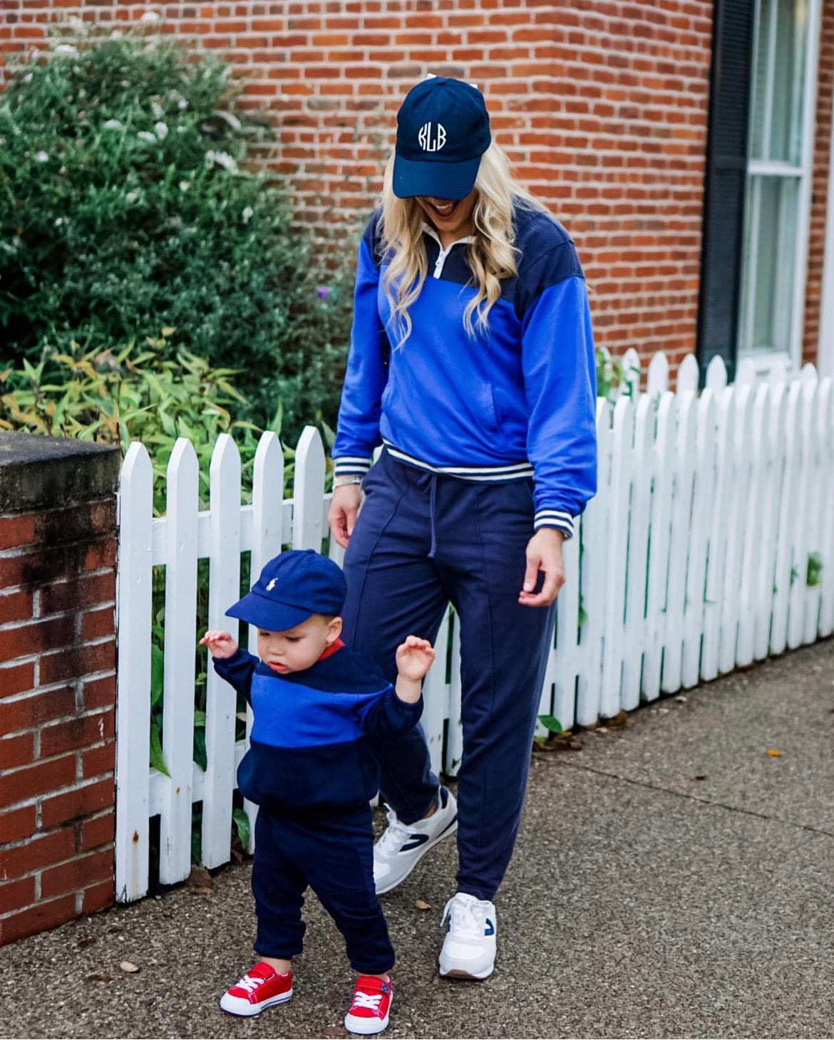 Customizable Bow Baseball Hat in Nellie Navy (Women)