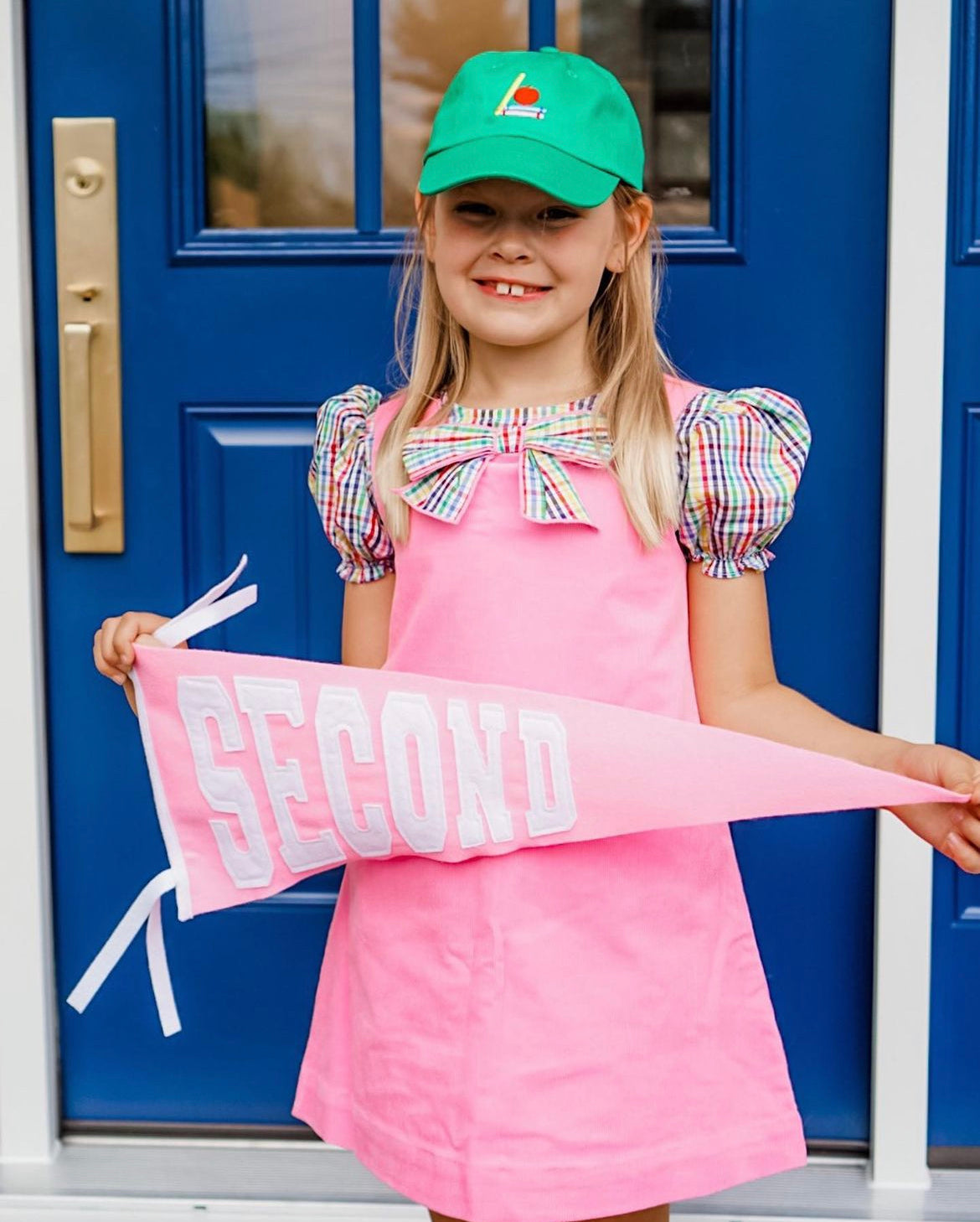 Back-to-School Bow Baseball Hat (Girls)
