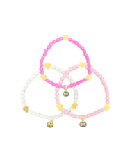 Pretty in Pink Hearts Bracelet Set