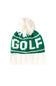 Green GOLF Bobble Hat Bundle