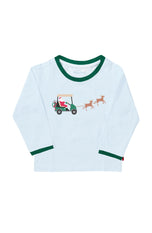 Golf Cart Santa Long Sleeve Shirt