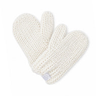 Classic Knit Mittens - Cream