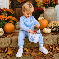 Personalizable Blue Petite Pumpkin Tote
