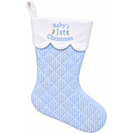 Baby's 1st Christmas Stocking, Blue