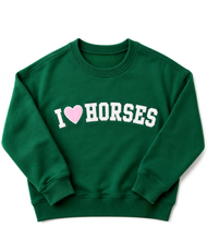 I Heart Horses Sweatshirt Kids