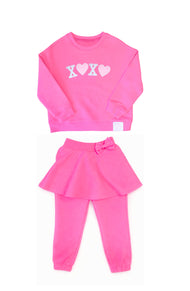 XO Skirted Sweatsuit