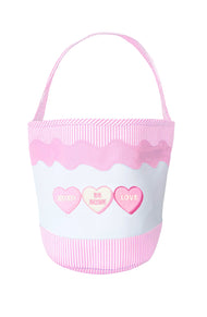 Candy Hearts Tote, Pink