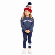 American Flag Bobble Hat