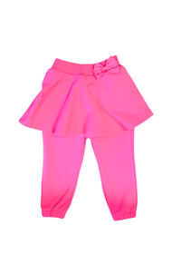 Hot Pink Skirted Bow Jogger