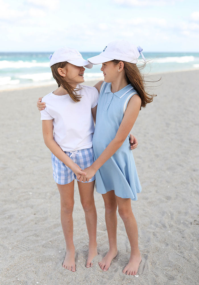 Customizable Bow Baseball Hat in Winnie White (Girls)