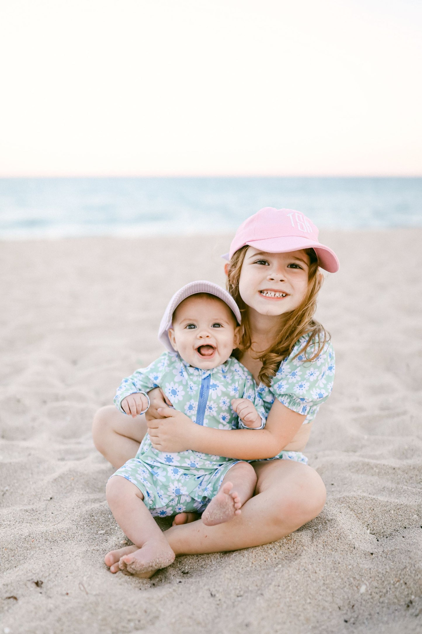 Customizable Baseball Hat in Seersucker Pink (Baby)