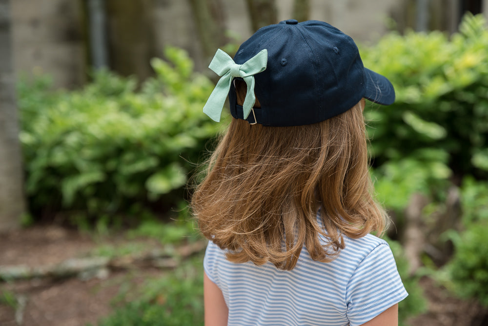 Pumpkin Bow Baseball Hat (Girls)