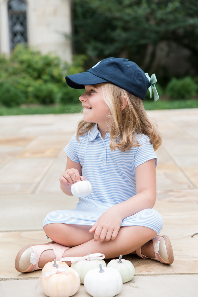 Pumpkin Bow Baseball Hat (Girls)