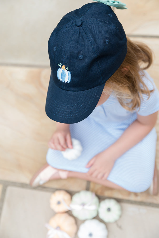 Pumpkin Bow Baseball Hat (Girls)