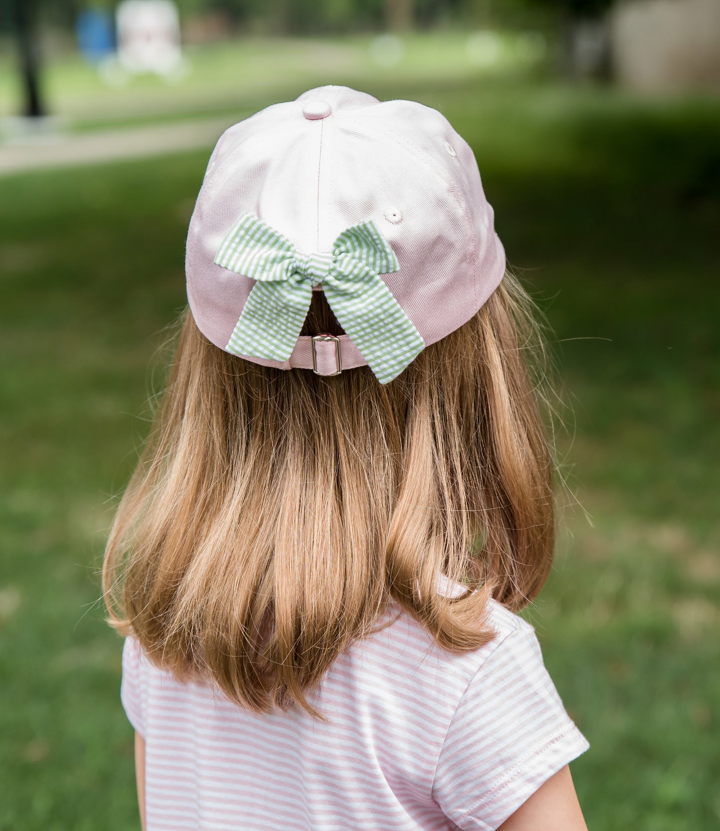 Palm Tree Bow Baseball Hat (Girls)
