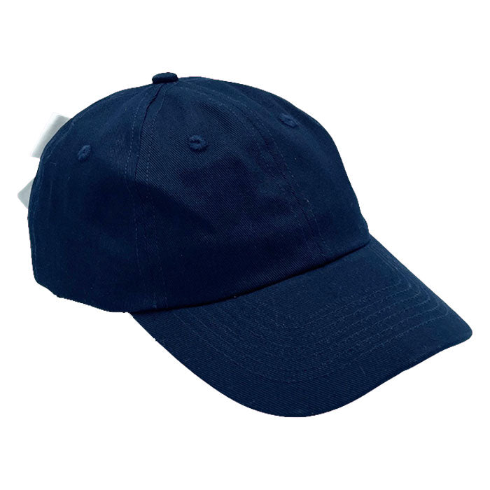 Customizable Bow Baseball Hat in Nellie Navy Women Bits Bows