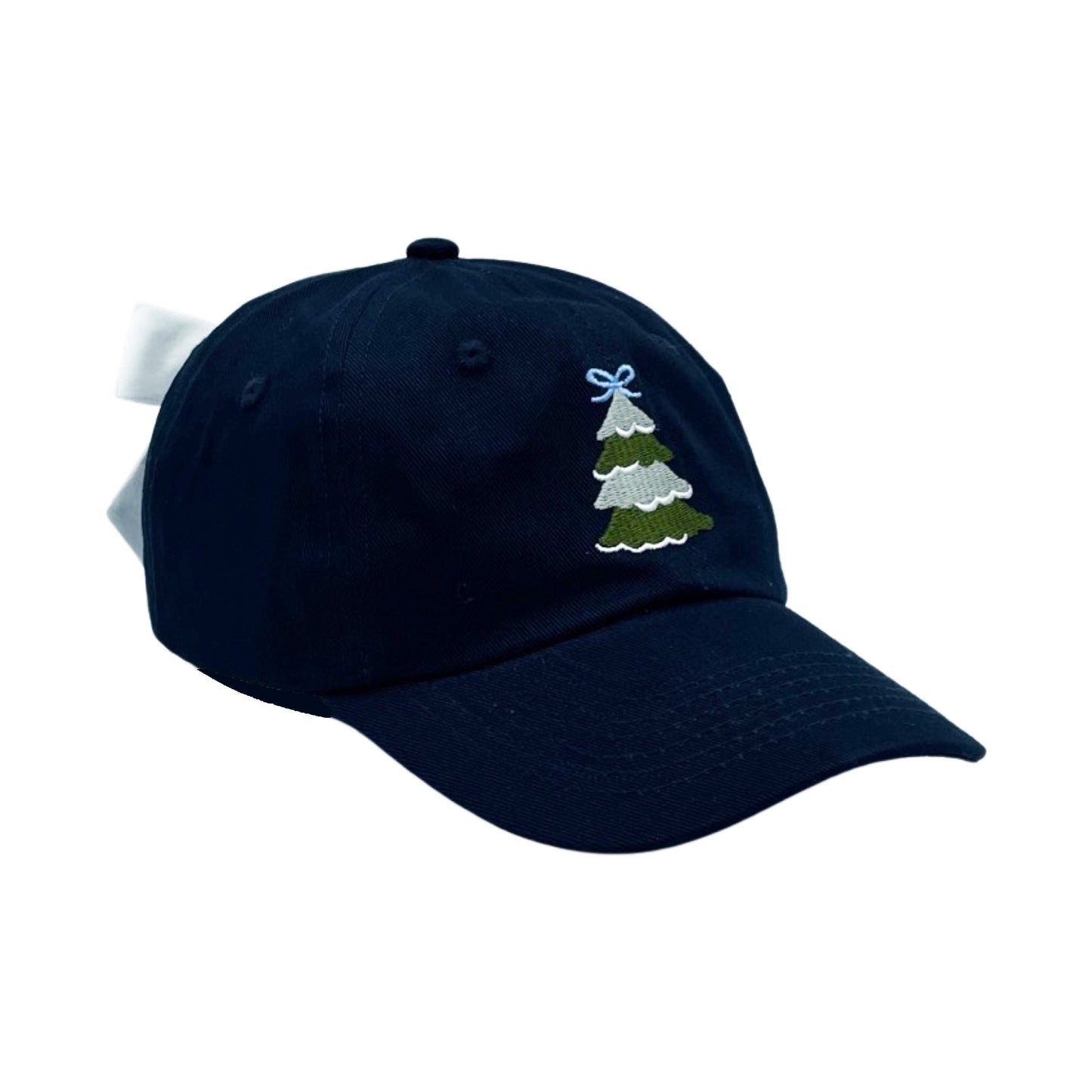 Holiday Tree Bow Baseball Hat (Women)