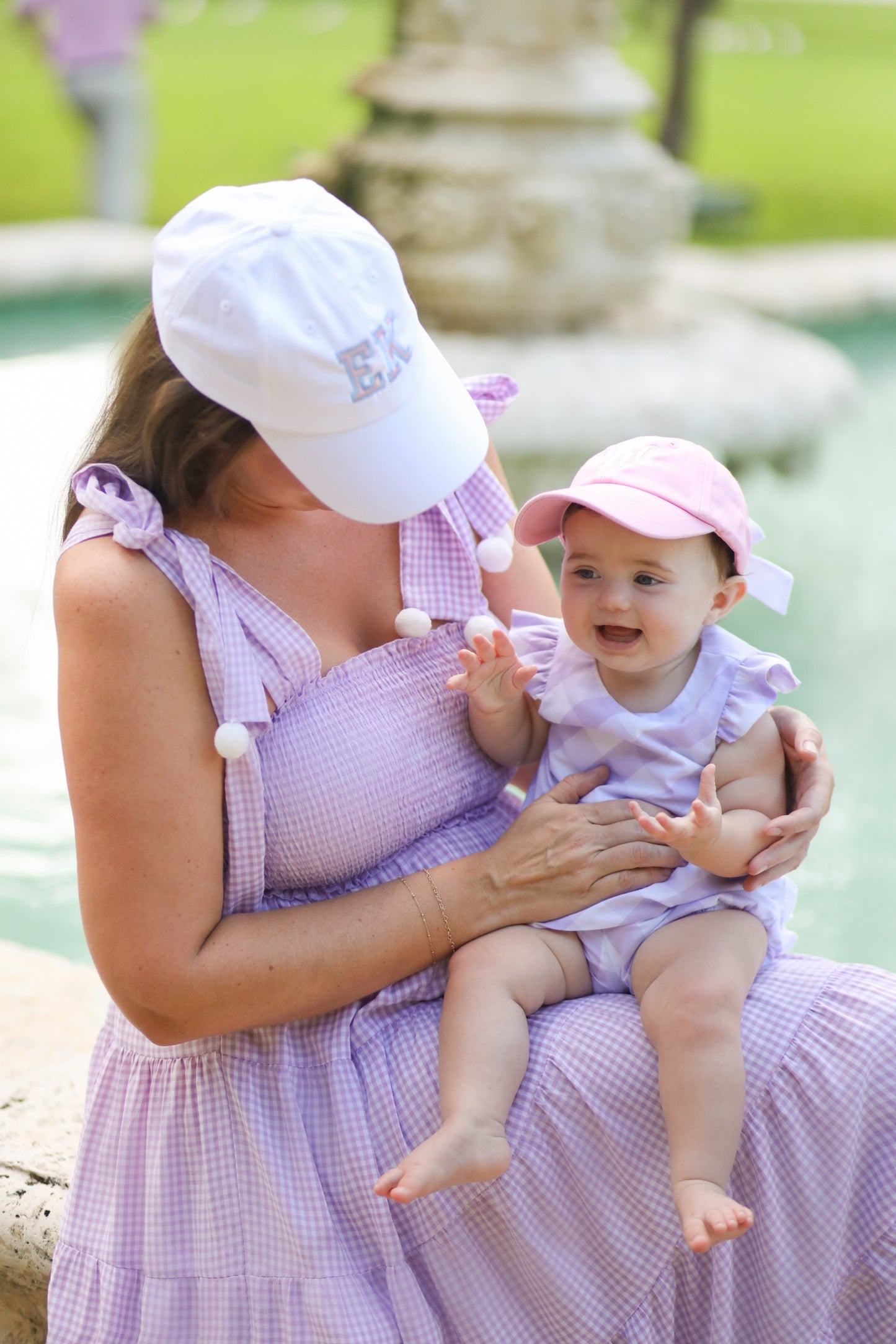 Customizable Bow Baseball Hat in Palmer Pink (Baby)