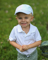 Customizable Baseball Hat in Multicolor Seersucker (Baby/Toddler) - Dropship