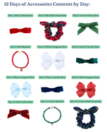 12 Days of Accessories Gift Box Set of Bows and Bracelets
