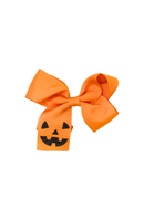 Jack-O-Lantern Hair Bow
