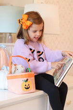 Jack-O-Lantern Hair Bow
