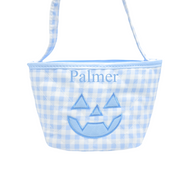Customizable Blue Petite Pumpkin Tote