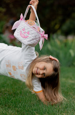 Customizable Pink Petite Pumpkin Tote