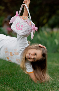 Customizable Pink Petite Pumpkin Tote