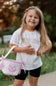 Customizable Pink Petite Pumpkin Tote