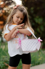 Customizable Pink Petite Pumpkin Tote