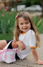 Customizable Pink Petite Pumpkin Tote