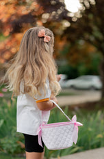 Customizable Pink Petite Pumpkin Tote