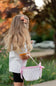 Customizable Pink Petite Pumpkin Tote