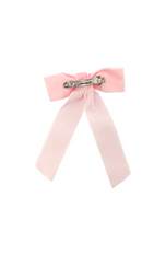 Velvet Long-Tailed Bow Barrette