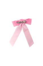 Velvet Long-Tailed Bow Barrette