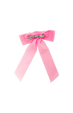 Velvet Long-Tailed Bow Barrette