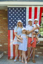 Customizable American Flag Baseball Hat (Youth, Junior)