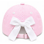 Birthday Milestone Bow Baseball Hats