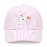 Ghost Seersucker Bow Baseball Hat