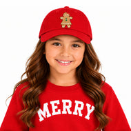 Gingerbread Bow Baseball Hat