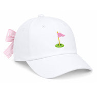 Golf Flag Bow Baseball Hat